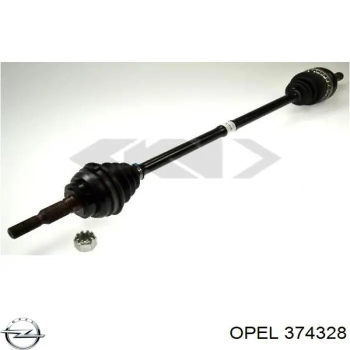 374328 Opel Semieixo (acionador) dianteiro direito