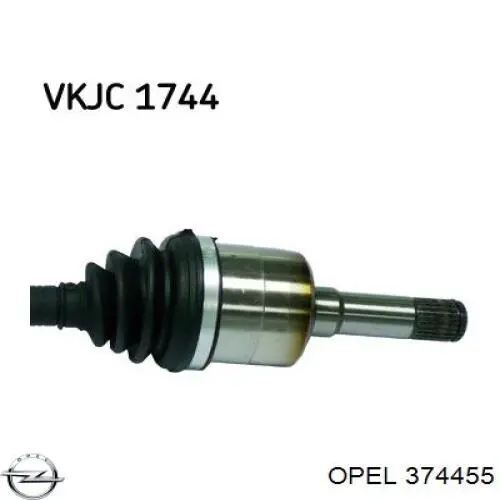 Semieixo (acionador) dianteiro esquerdo Opel 374455 preço, a partir de 100,24 USD
