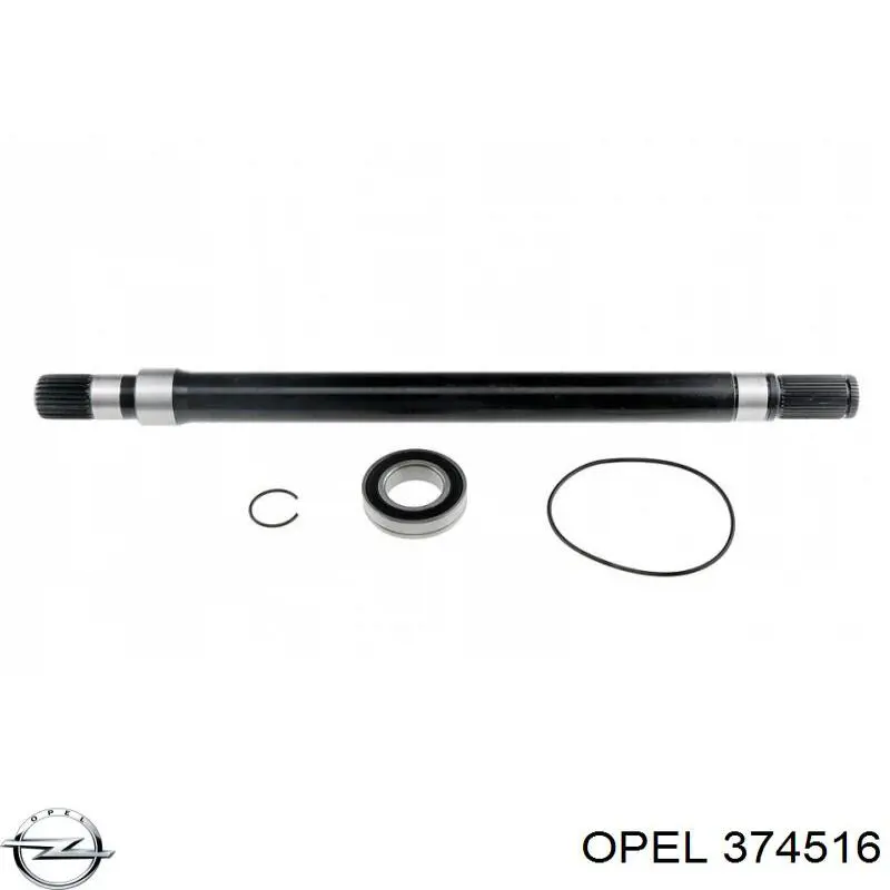 Compre 374516 Opel Veio de acionamento do semieixo intermédio