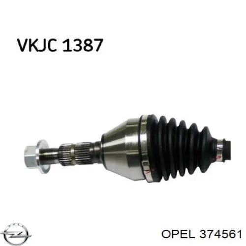 Semieixo (acionador) dianteiro esquerdo Opel 374561 preço, a partir de 90,24 USD