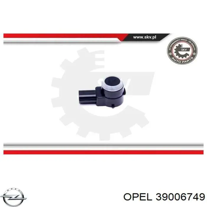Sensor de sinalização de estacionamento (sensor de estacionamento) dianteiro/traseiro central Opel 39006749 preço, a partir de 62,59 USD