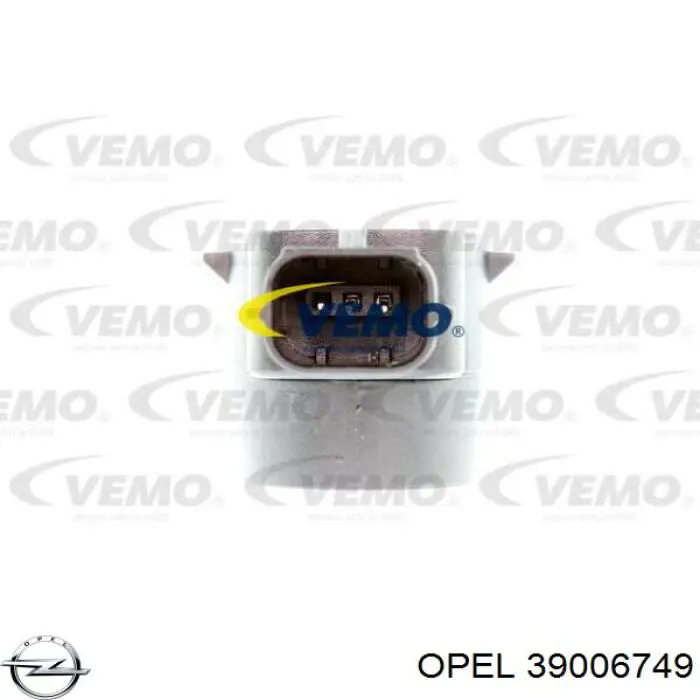 Sensor de sinalização de estacionamento (sensor de estacionamento) dianteiro/traseiro central 39006749 Opel