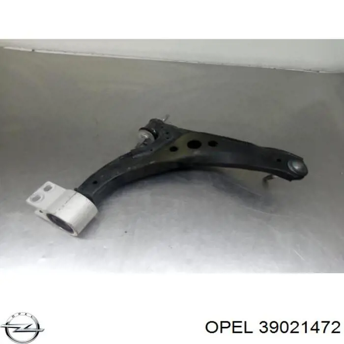 39021472 Opel Braço oscilante inferior esquerdo de suspensão dianteira