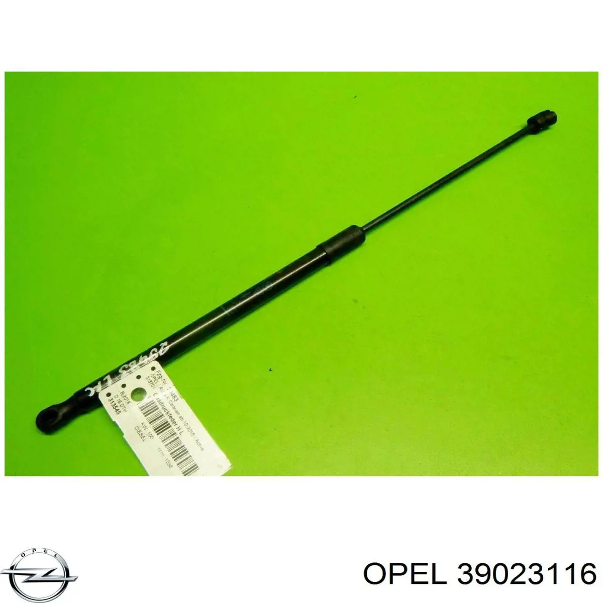 39023116 Opel Amortecedor de tampa de porta-malas (de 3ª/5ª porta traseira)