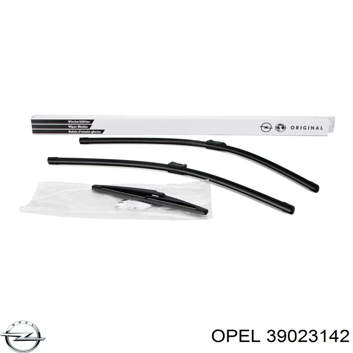 Limpa-pára-brisas do pára-brisas, kit de 2 un. 39023142 Opel