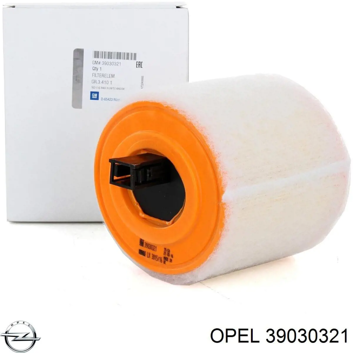 39030321 Opel Filtro de ar