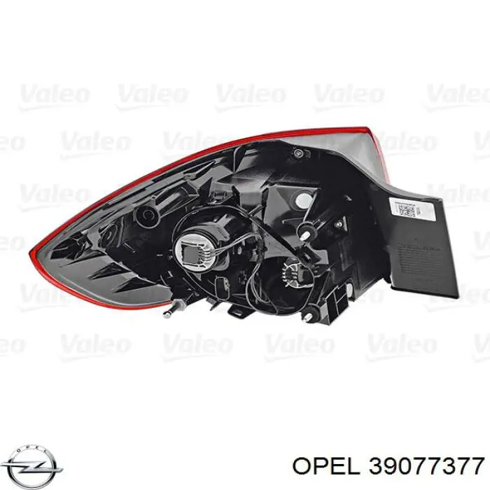 39077377 General Motors Lanterna traseira direita externa