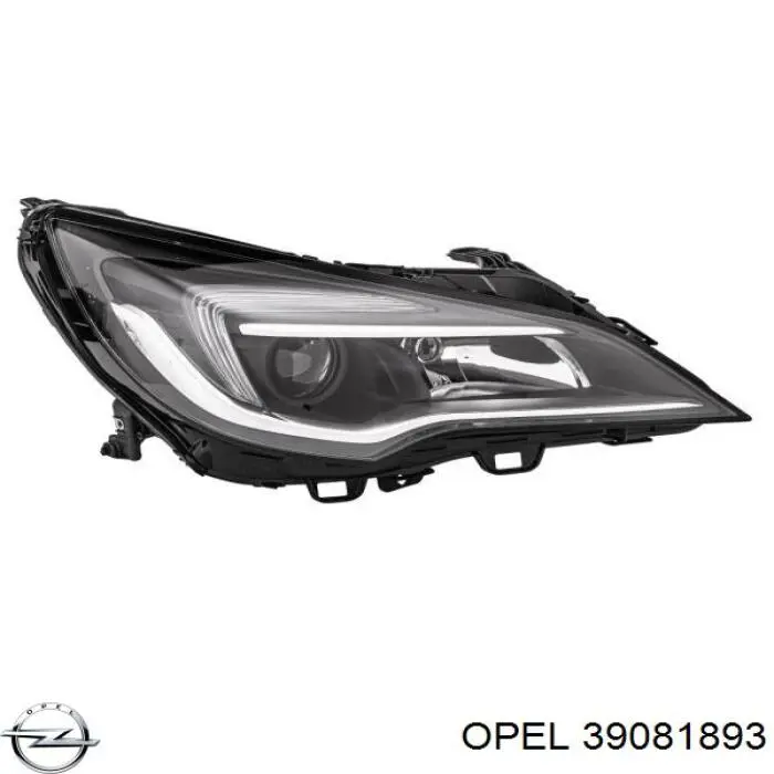 Luz direita Opel 39081893 preço, a partir de 282,17 USD