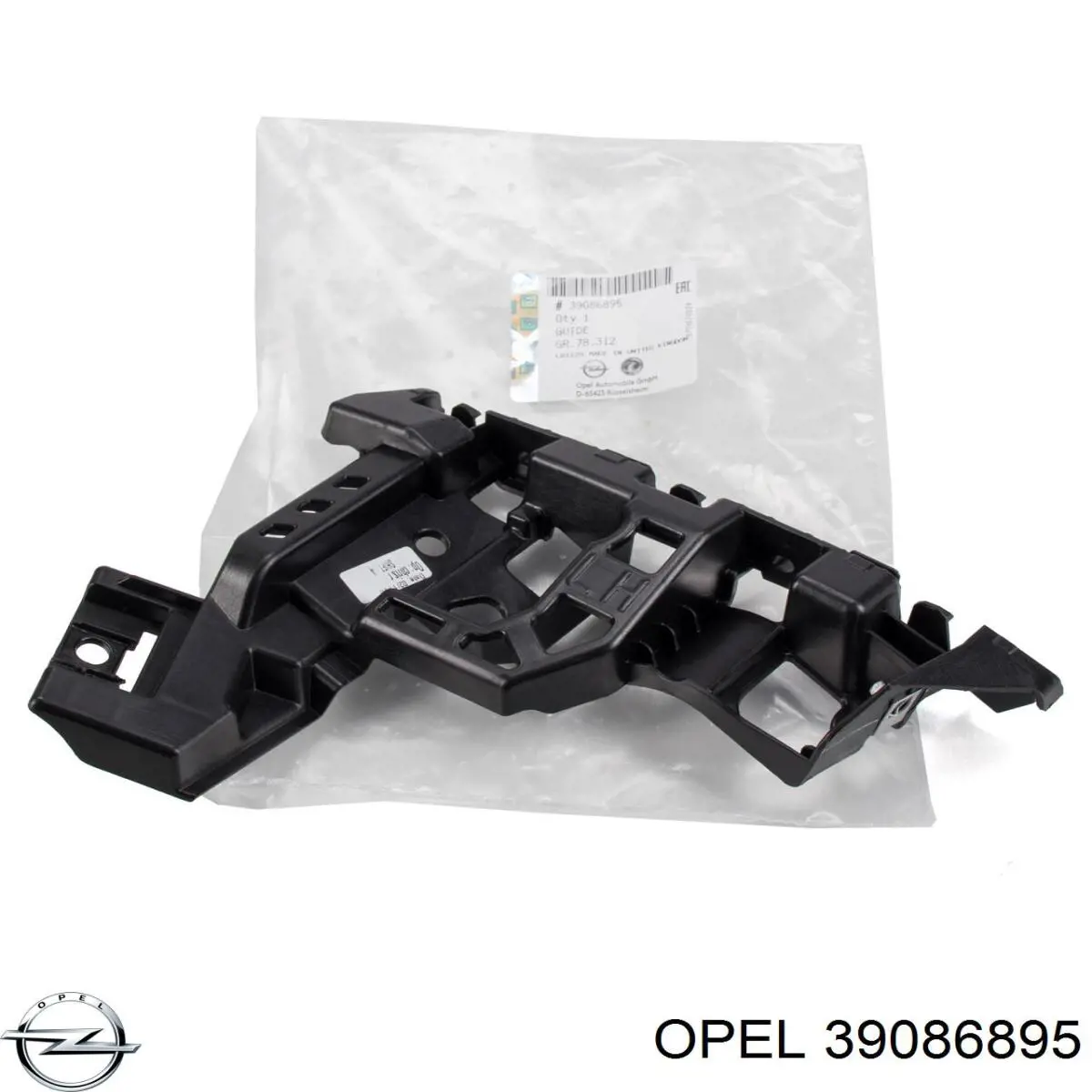 39086895 Opel Guia do pára-choque dianteiro esquerdo
