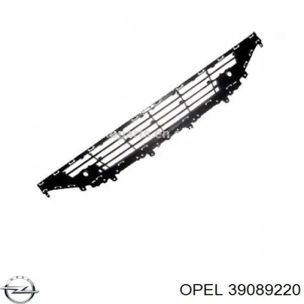 39089220 Opel Grelha central do pára-choque dianteiro