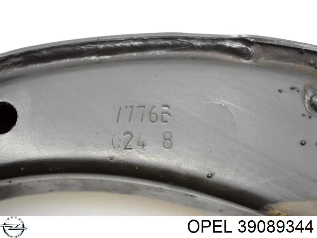 Compre 39089344 Opel Braço oscilante inferior esquerdo de suspensão dianteira