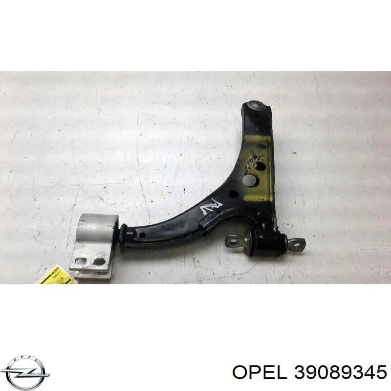 39089345 Opel Braço oscilante inferior direito de suspensão dianteira