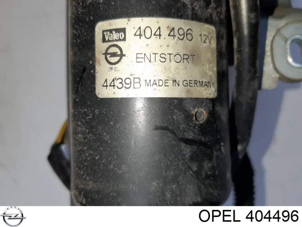 404496 Opel Motor de limpador pára-brisas do pára-brisas