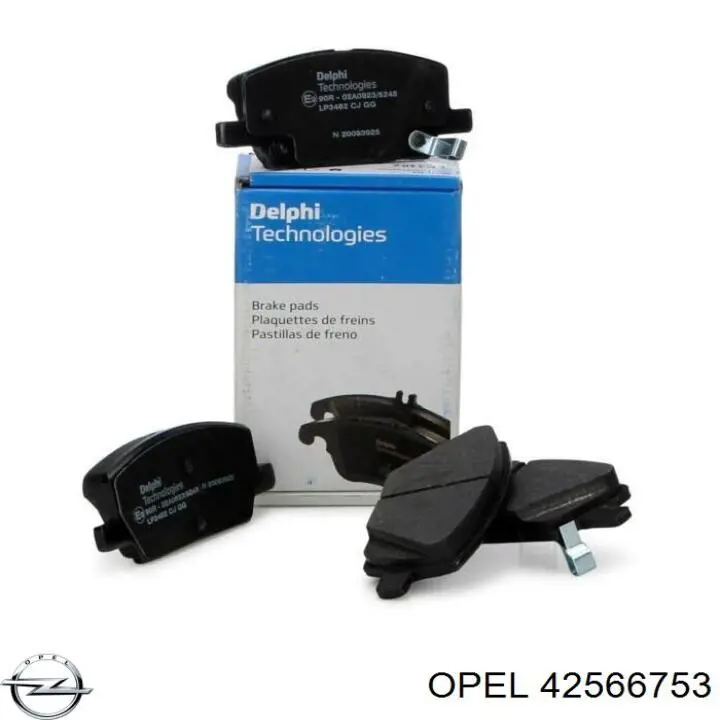 42566753 Opel Sapatas do freio dianteiras de disco