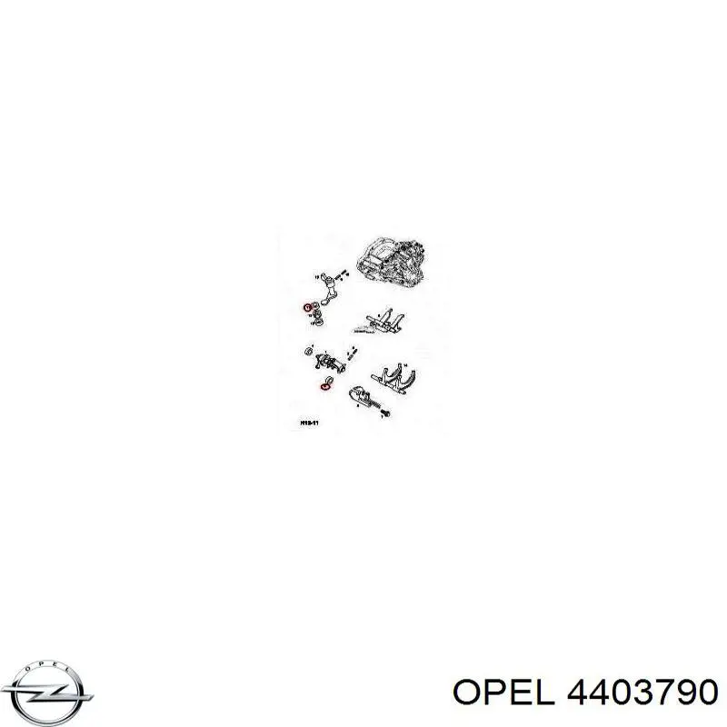 Compre 4403790 Opel Bucha do mecanismo de mudança (de ligação)