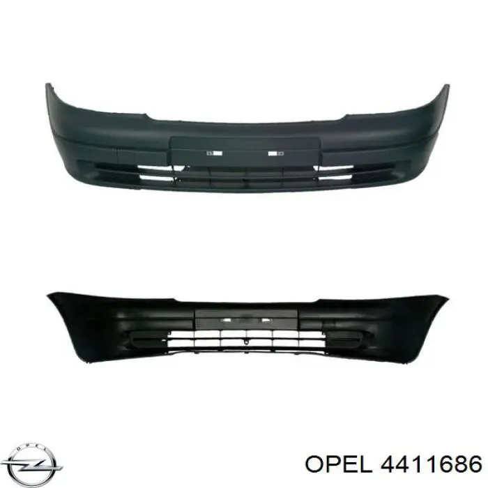 Pára-choque dianteiro Opel 4411686 preço, a partir de 149,54 USD
