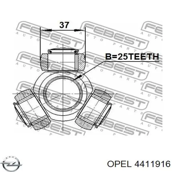 Junta homocinética interna, tripé Opel 4411916 preço, a partir de 84,72 USD