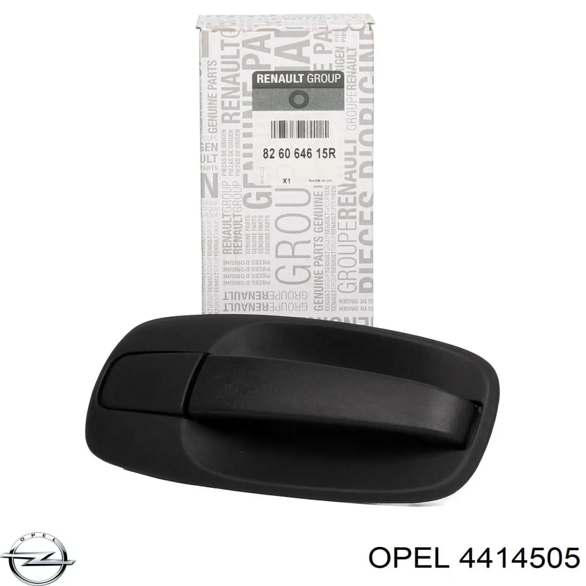 Maçaneta externa esquerda da porta lateral (deslizante) Opel 4414505 preço, a partir de 29,14 USD