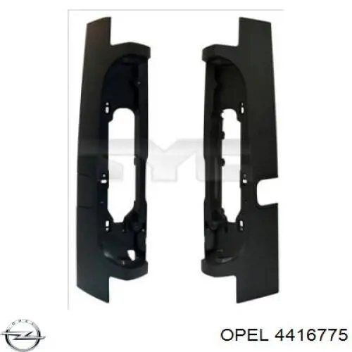 4416775 Opel Placa sobreposta da luz traseira