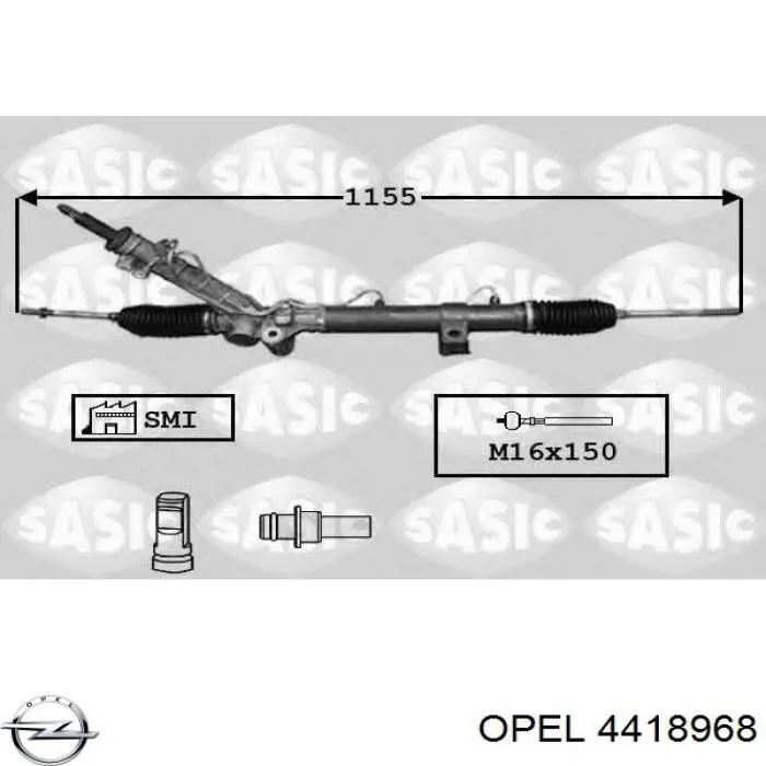 Cremalheira da direção Opel 4418968 preço, a partir de 158,52 USD