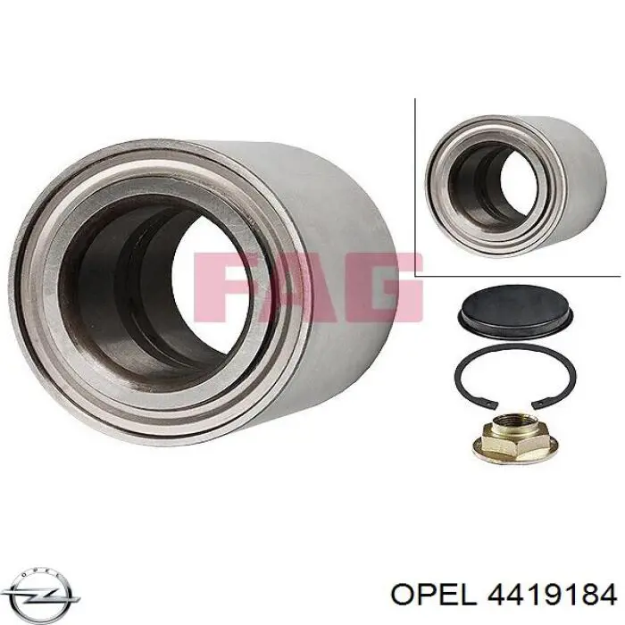 4419184 Opel Rolamento de cubo traseiro