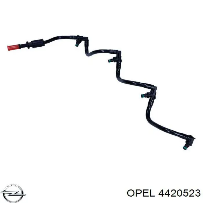 Tubo de combustível, inverso desde os injetores Opel 4420523 preço, a partir de 46,18 USD