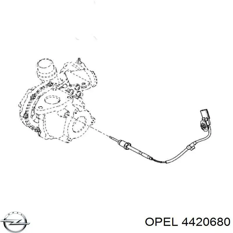 4420680 Opel Sensor de temperatura dos gases de escape (GE), antes de turbina