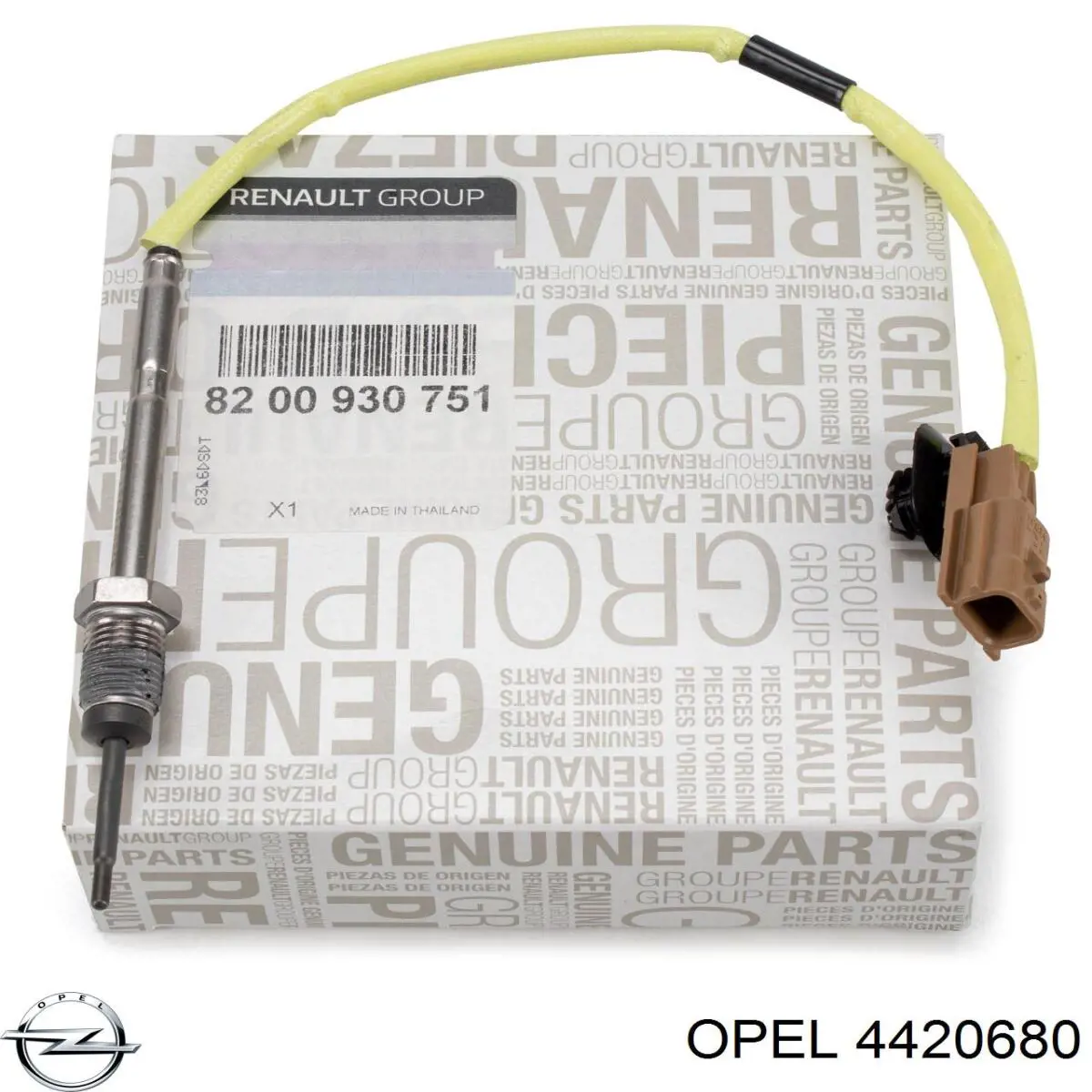 Compre 4420680 Opel Sensor de temperatura dos gases de escape (GE), antes de turbina