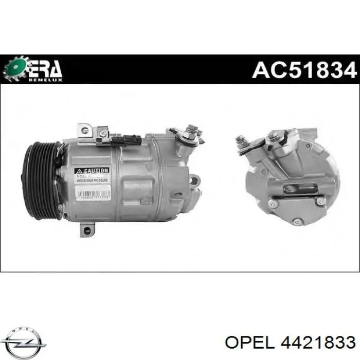 Compressor de aparelho de ar condicionado Opel 4421833 preço, a partir de 347,47 USD