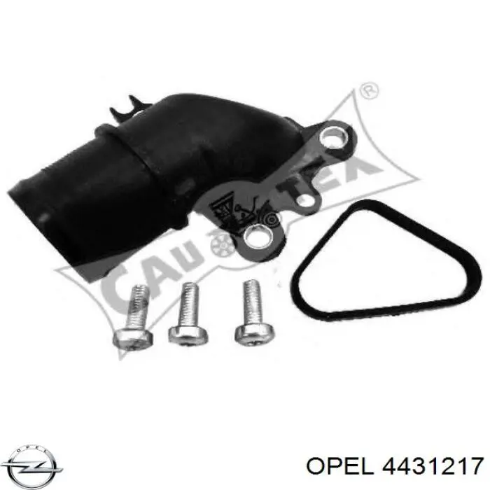 Compre 4431217 Opel Flange do sistema de esfriamento (união em T)