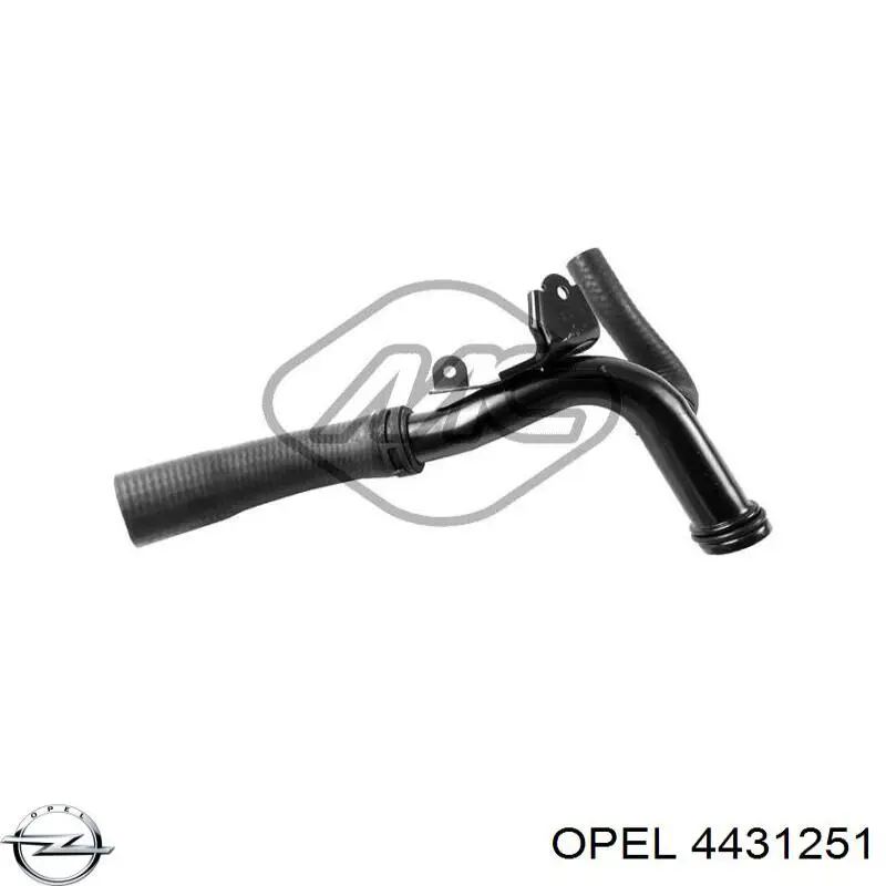4431251 Opel Mangueira (cano derivado) do sistema de esfriamento