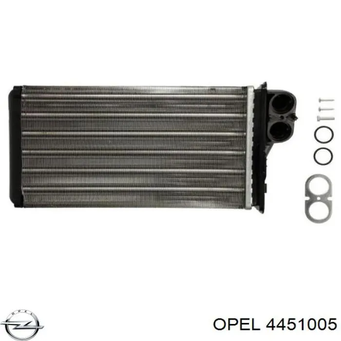 Radiador de forno (de aquecedor) Opel 4451005 preço, a partir de 32,10 USD