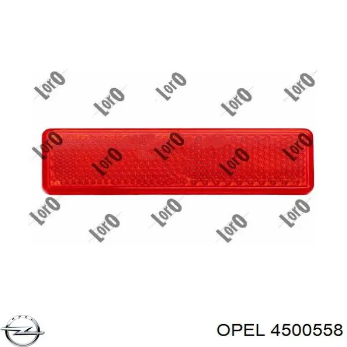 Retrorrefletor (refletor) do pára-choque traseiro Opel 4500558 preço, a partir de 17,36 USD