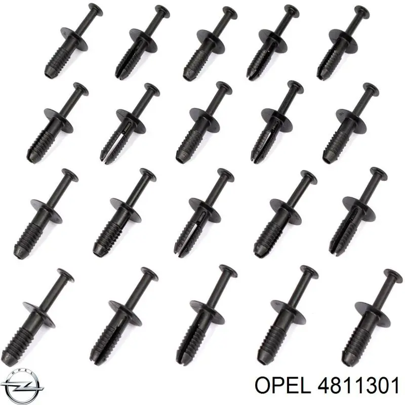 4811301 Opel Cápsula (prendedor) de fixação do pára-choque dianteiro