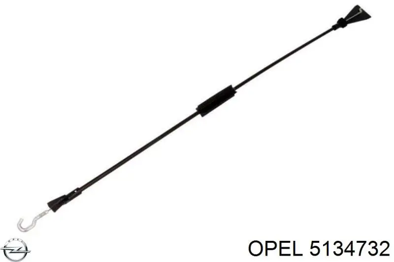 5134732 Opel Cabo (pedal) de abertura do fecho da porta dianteira