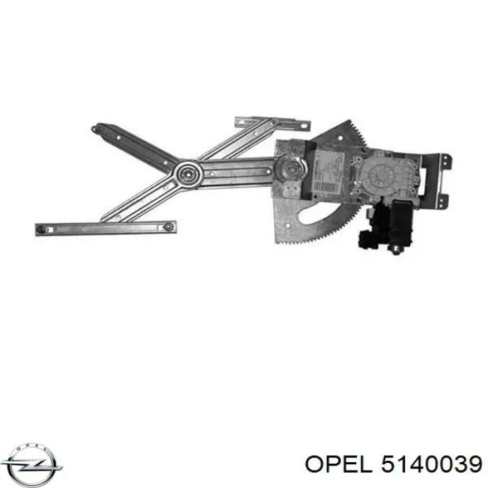 Compre 5140089 Opel Mecanismo de acionamento de vidro da porta dianteira esquerda