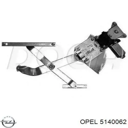 Compre 5140062 Opel Mecanismo de acionamento de vidro da porta dianteira direita