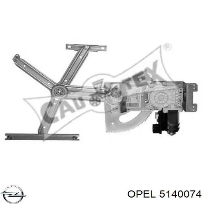 Compre 5140074 Opel Mecanismo de acionamento de vidro da porta dianteira direita
