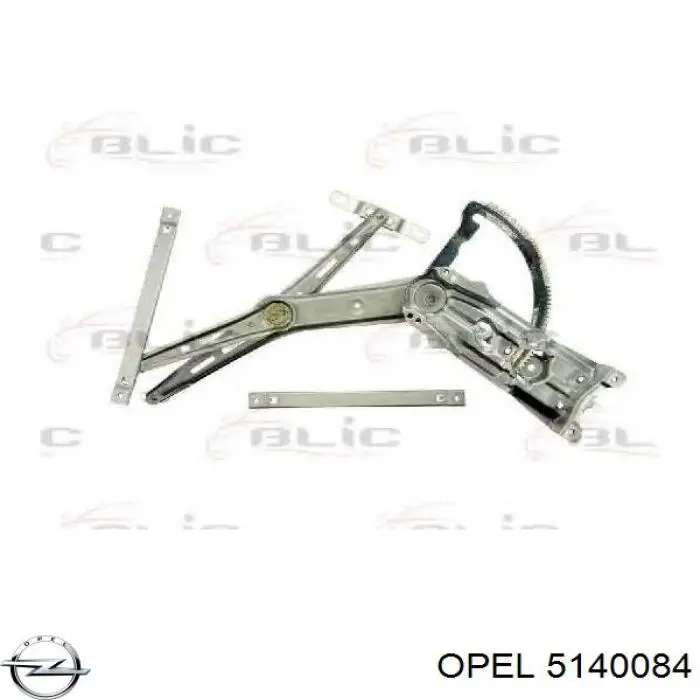 Mecanismo de acionamento de vidro da porta dianteira direita Opel 5140084 preço, a partir de 68,10 USD