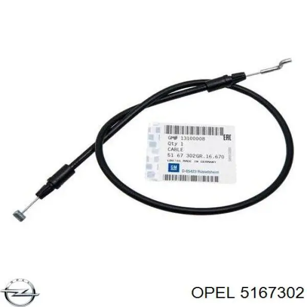 5167302 Opel Cabo de regulação de encosto do assento