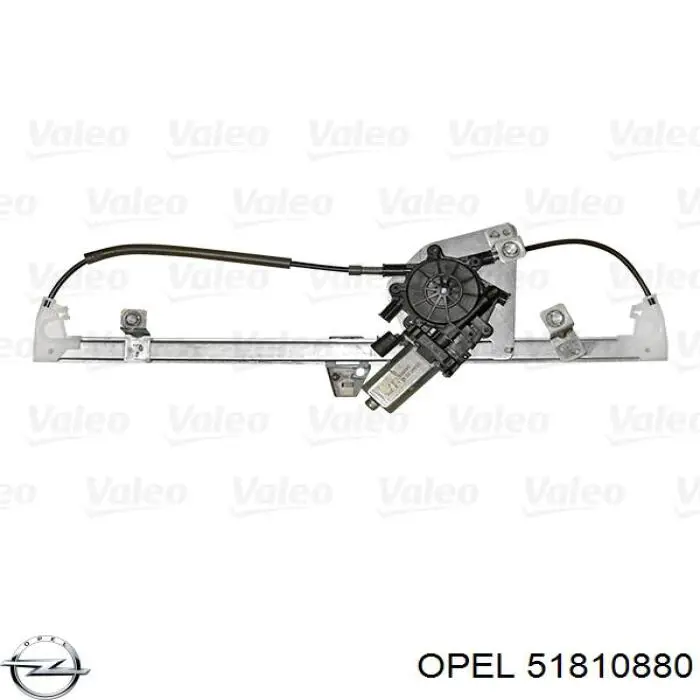 Mecanismo de acionamento de vidro da porta dianteira esquerda Opel 51810880 preço, a partir de 59,69 USD