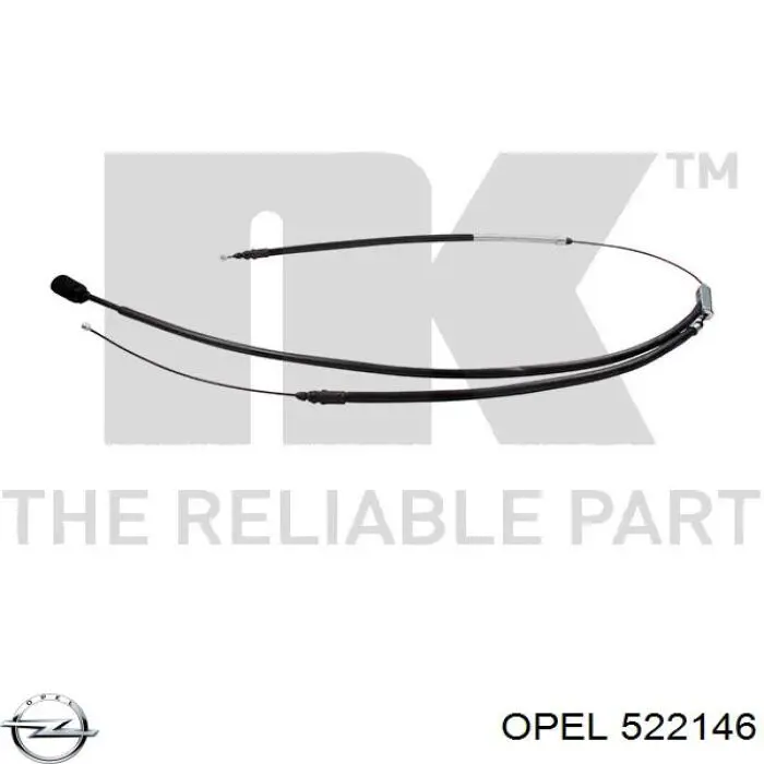 Cabo do freio de estacionamento, kit para automóvel Opel 522146 preço, a partir de 78,13 USD
