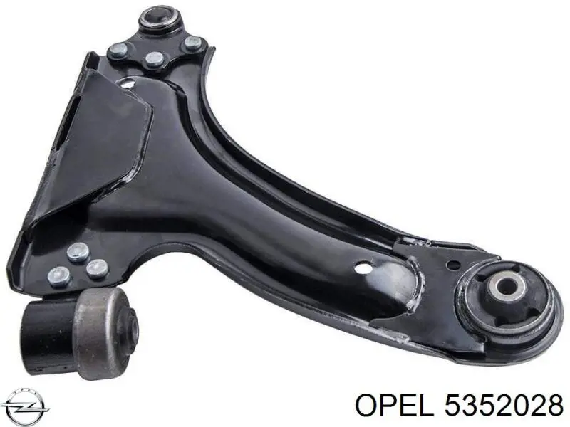 Braço oscilante inferior direito de suspensão dianteira Opel 5352028 preço, a partir de 59,59 USD