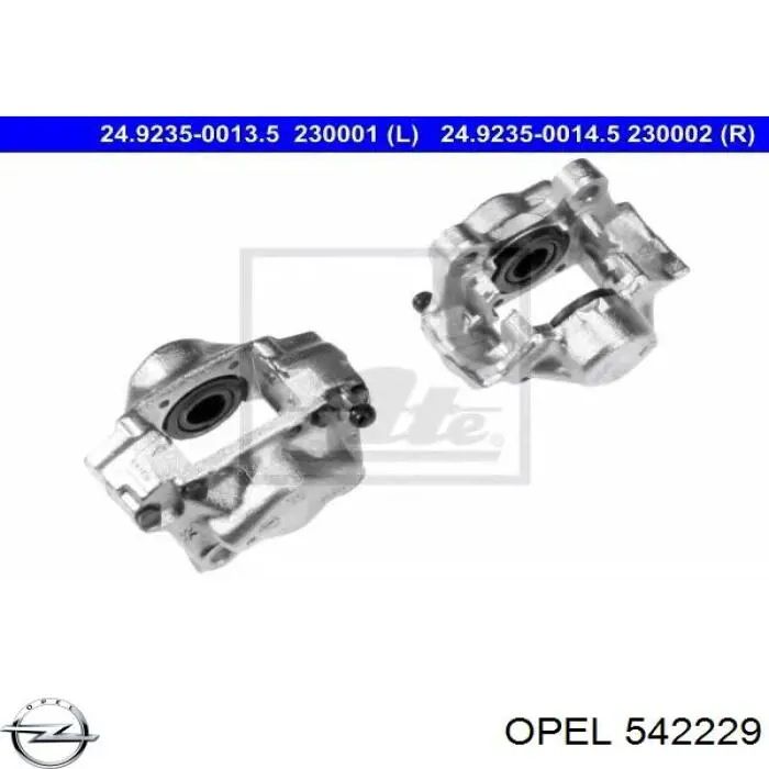 Suporte do freio traseiro esquerdo Opel 542229 preço, a partir de 66,52 USD
