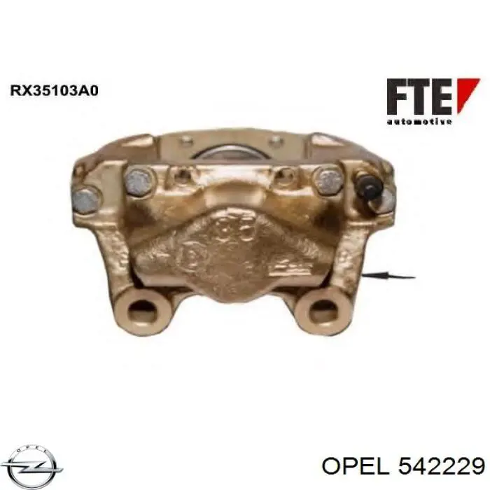 Compre 542229 Opel Suporte do freio traseiro esquerdo