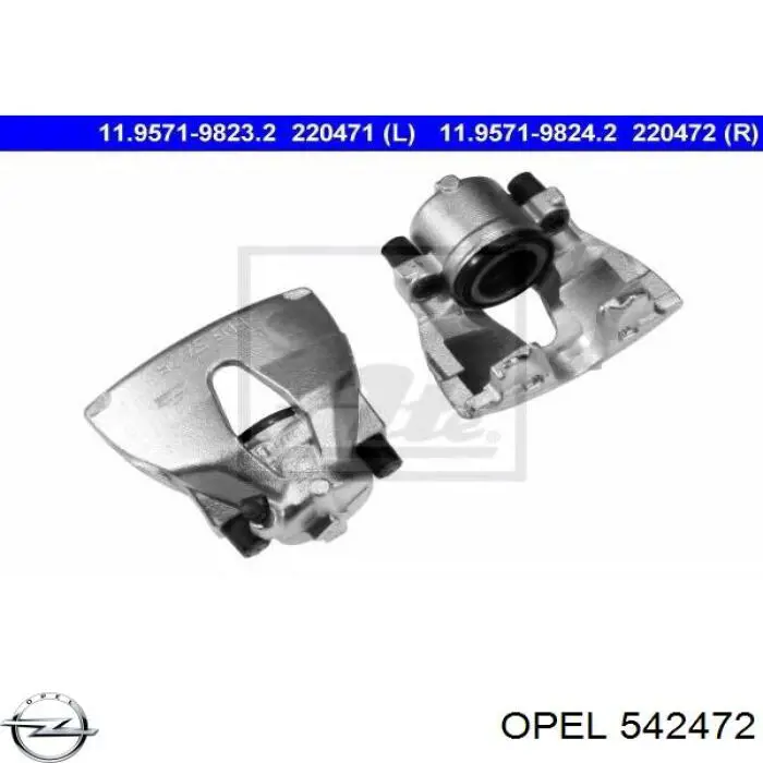 Suporte do freio dianteiro direito Opel 542472 preço, a partir de 54,48 USD