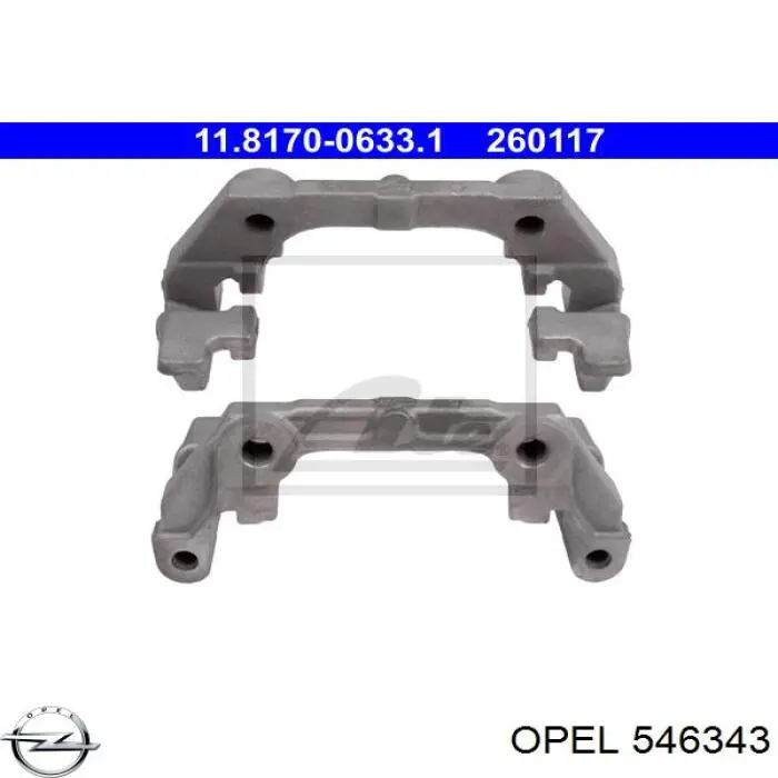 Braçadeira do freio de suporte traseiro Opel 546343 preço, a partir de 19,81 USD