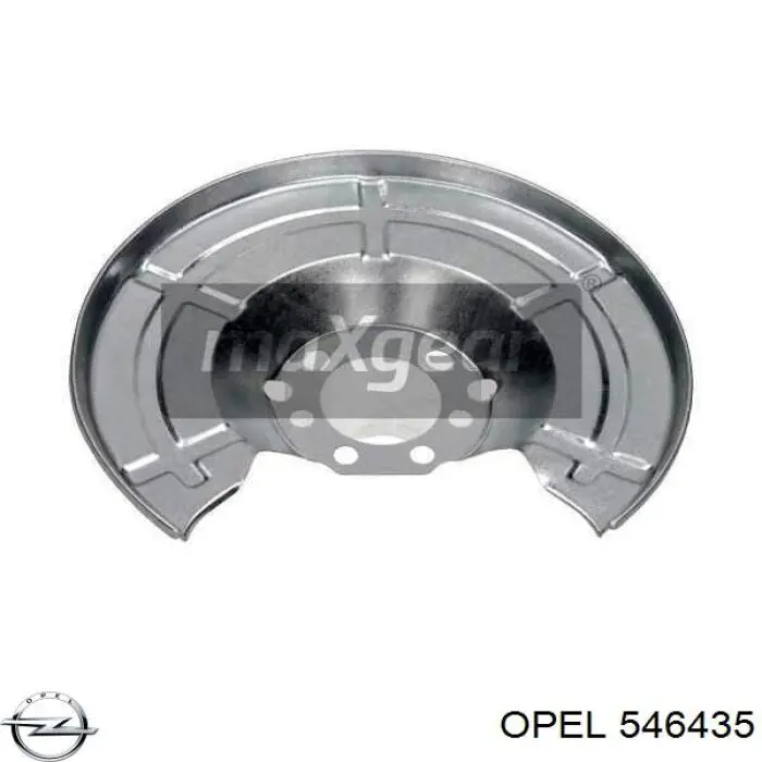 Compre 546435 Opel Proteção do freio de disco traseiro