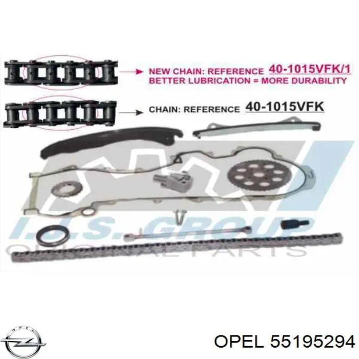 Compre 93177816 General Motors Cadeia do mecanismo de distribuição de gás, kit