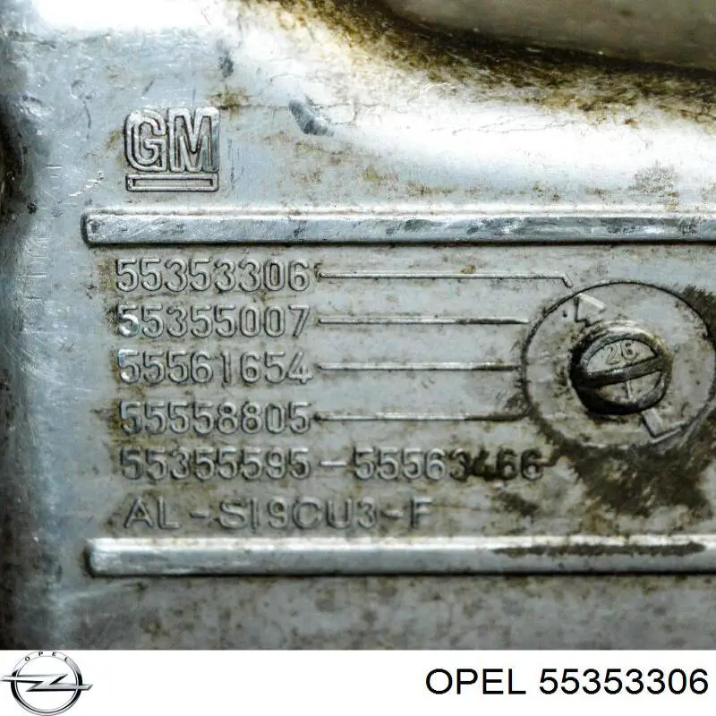 652094 Opel Panela de óleo de cárter do motor